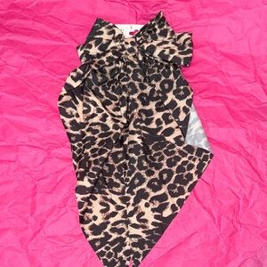 Leopard Print Hair Bow